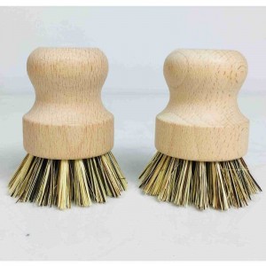 مصنوع يدوي فرشاة مطبخ خشبي طبيعي